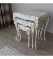 Masifart Ferrum Etek Oymalı Zigon Sehpa